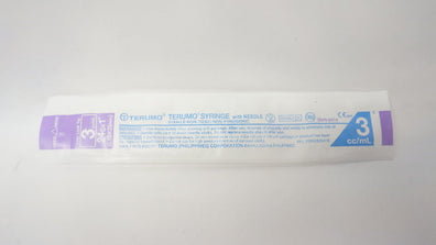 Terumo Syringe with Ndle Luer Lock Tip 3cc/mL 24G x 1inch
